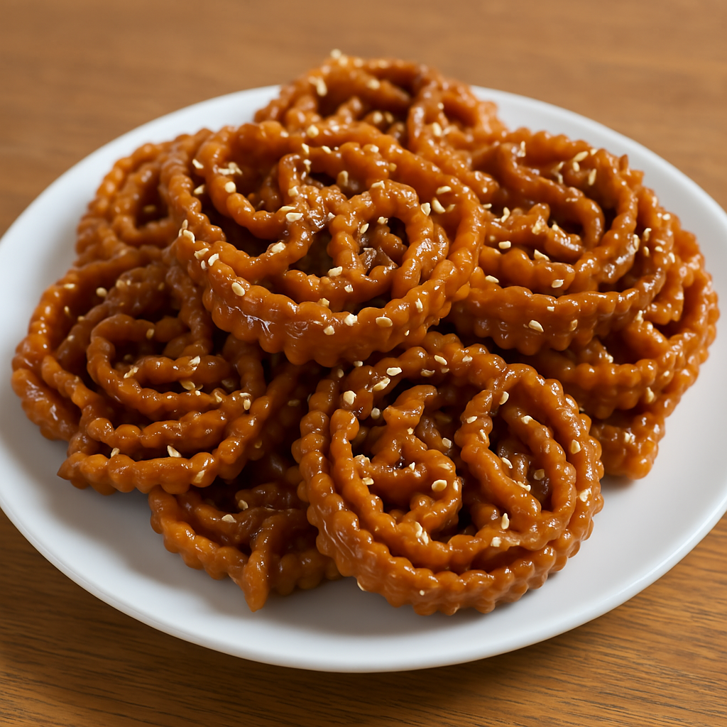 Golden Moroccan Chebakia with honey and sesame – Traditional Ramadan pastry