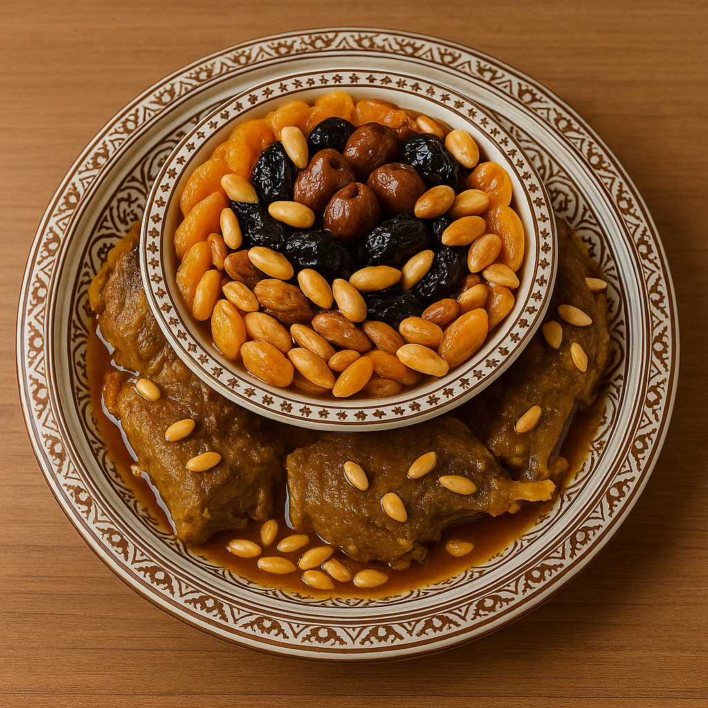 Authentic Moroccan Lamb Tagine with Prunes and Almonds – A Delightful Royal Celebration 3 33 3