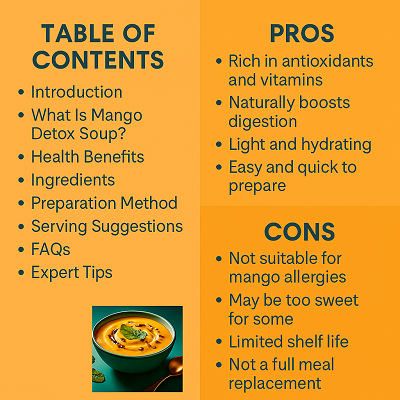 Mango Detox Soup -for Summer Detox and Digestion 4 99 2