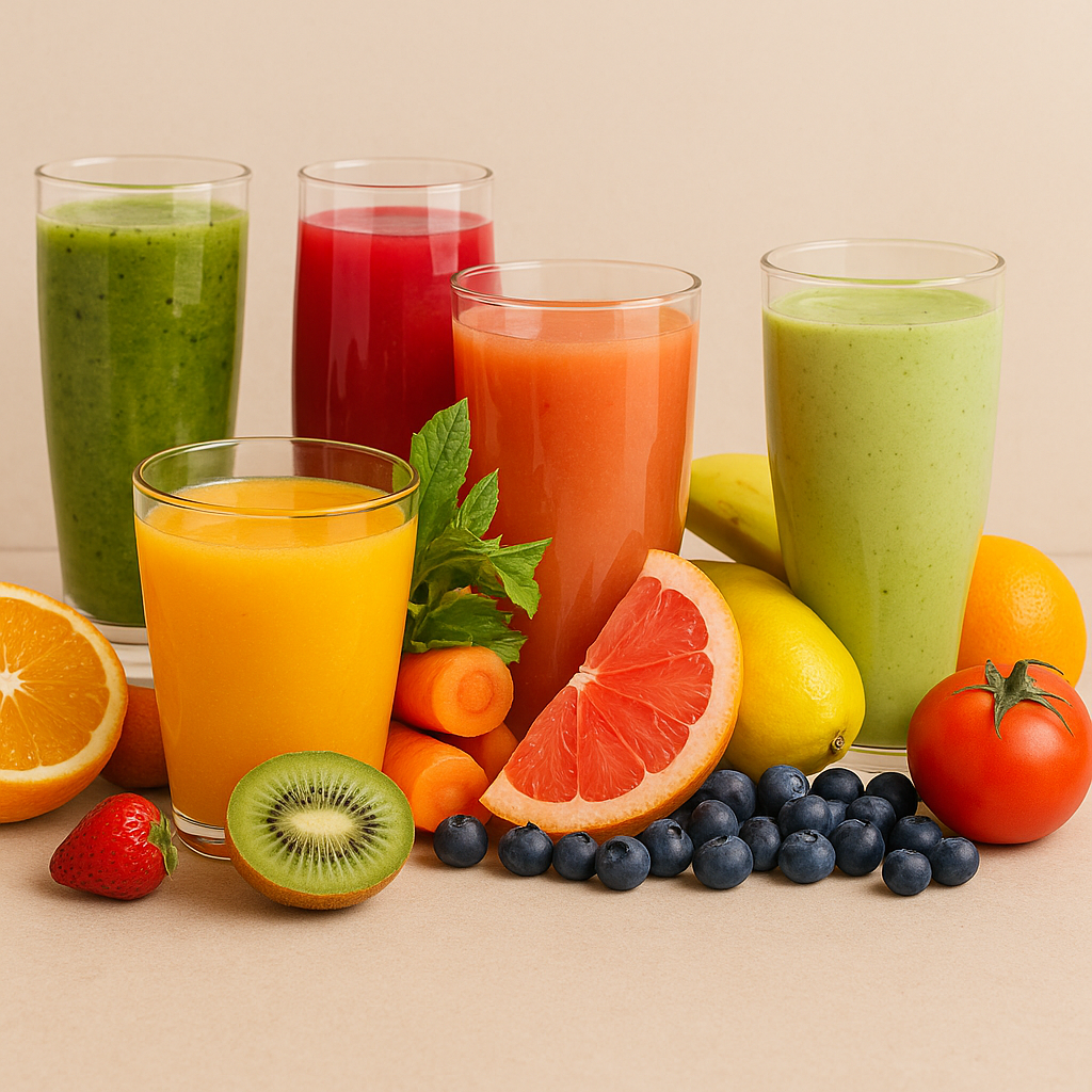 Healthy Homemade Juices 1 3 4