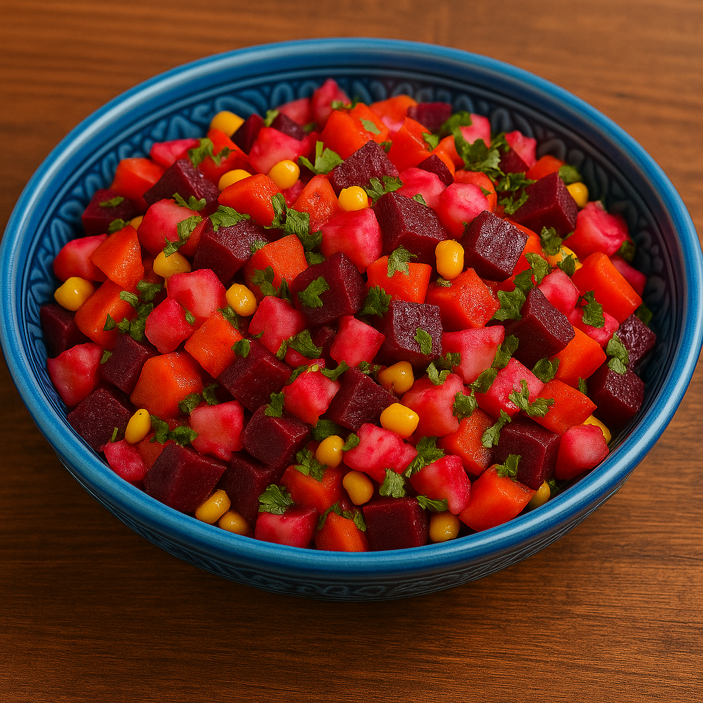 Beetroot and Potato Salad: A Colorful and Healthy Moroccan Side Dish 3 5 1