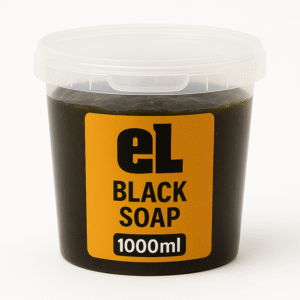 Authentic Moroccan black soap 1000 ml natural exfoliating skincare